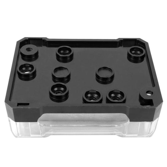 Transparent Cover Car Audio Amplifier Flame-Retardant Grounding Box, 2 In 5 Out, 3 In 4 Out