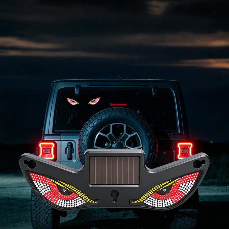 Car LED Wireless Solar-Powered Evil Eye Triangular Window Decorative Light, Y5, Y6, Y7