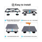 Gray magnetic roof bracket installation set with protective cover and hardware
