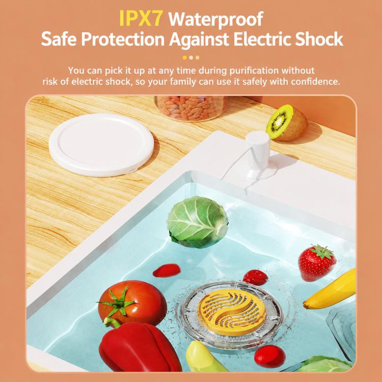Fruit Vegetable Washing Machine Food Purifier With Wireless Charging Base
