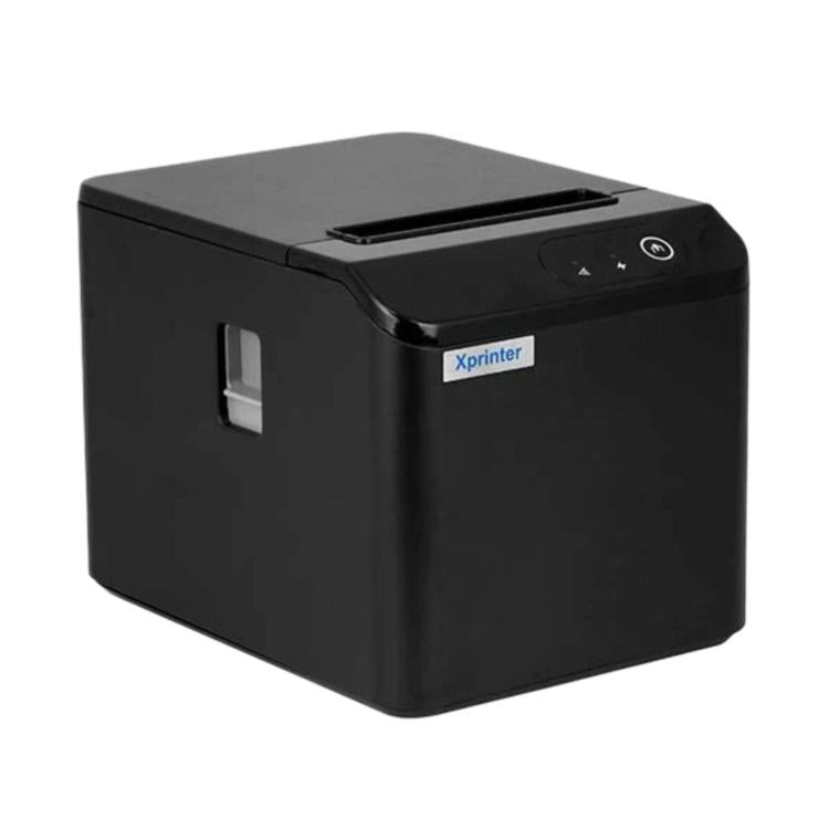 Xprinter thermal receipt printer, black with side door and top control panel