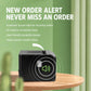 Xprinter thermal receipt printer on tabletop with wireless alert icon