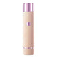 Cordless electric body hair trimmer in light pink with ribbed body and round power button