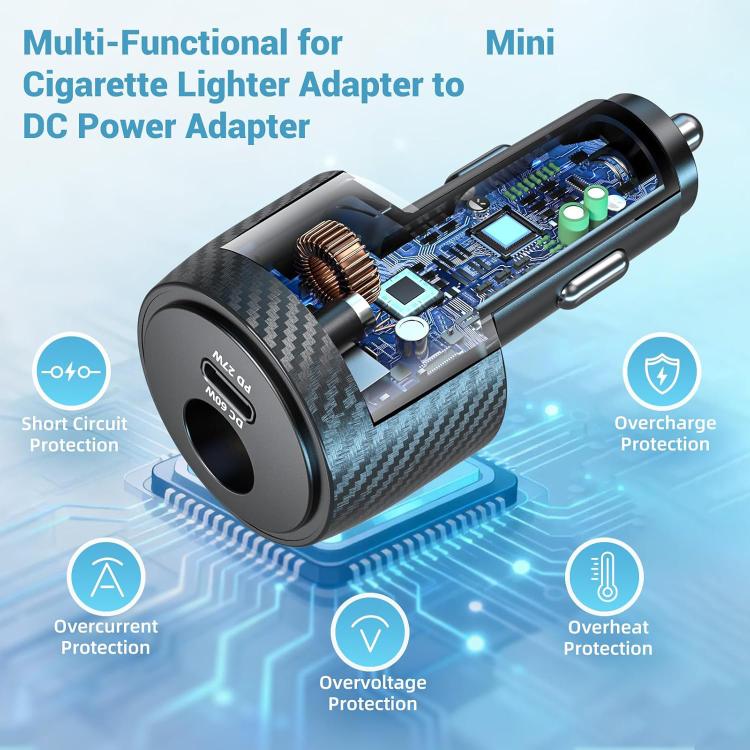 For Starlink 12-24V 2 in 1 Car Cigarette Lighter Interface Charger