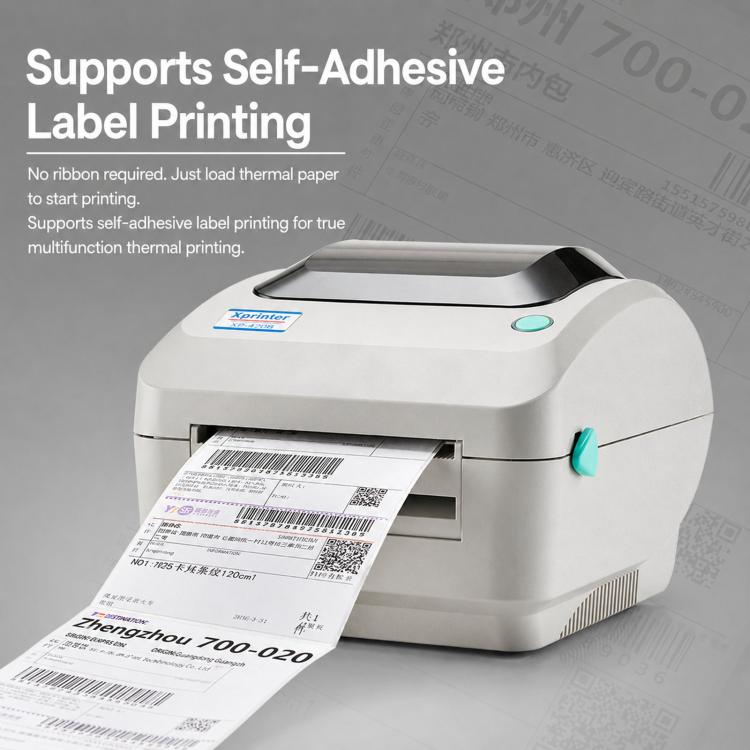 Xprinter XP-470B Thermal Barcode Printer Express E-Waybill Label Machine, USB, USB + Bluetooth