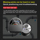 Water leak detector with volume dial, audio field meter, and circular sensor unit