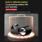 Black water leak detector charging with Type-C port and glowing base ring
