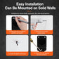 Black EV wall-mount charging holder with mounting screw holes shown