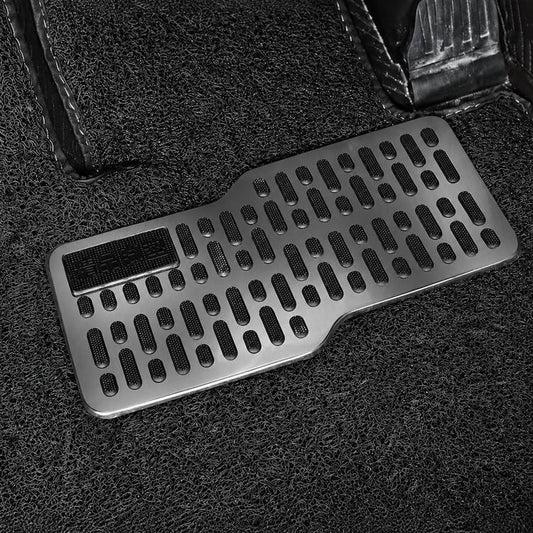 Stainless Steel Car Floor Mat Heel Plate Pad Anti-Slip Driver Side Heel Protector Repair Kit