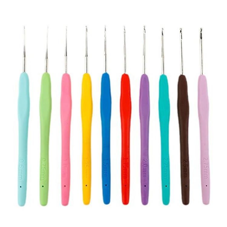 Beginner Crochet Hook Set With Plastic Sewing Needles, Stitch Markers & Storage Bag, 87 in 1