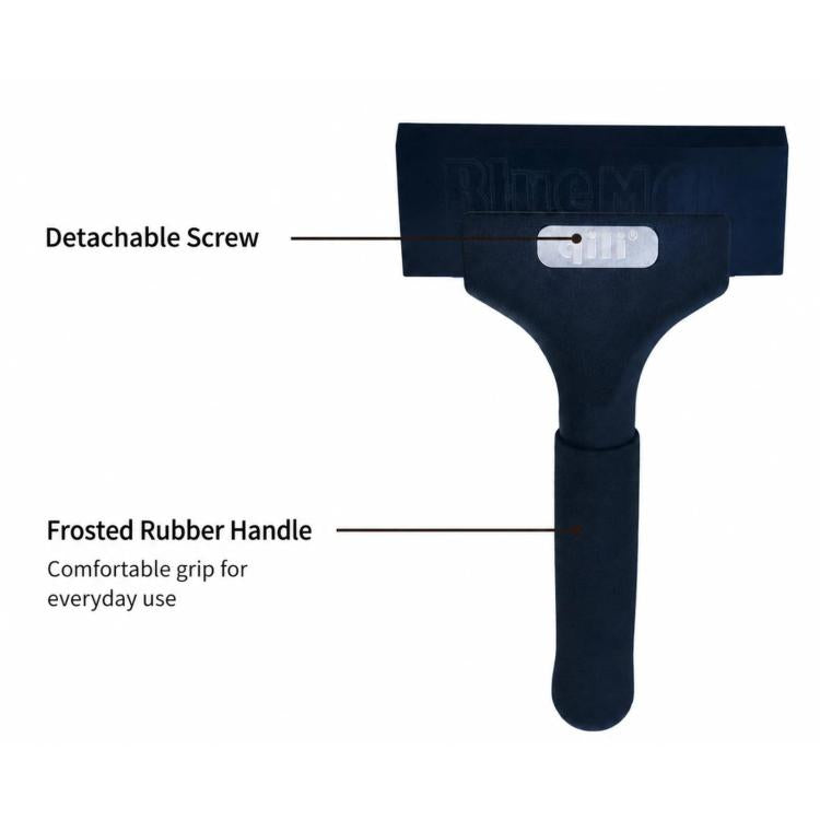 Car film squeegee with detachable screw and frosted rubber comfort grip