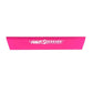 Window wiper film application squeegee blade with bright pink strip