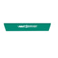 Window wiper film application squeegee blade with deep green strip