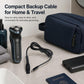 Black USB-C shaver charging cable with shaver connector and USB-C plug