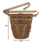 Wear-Resistant Waxed Canvas Weeding Tool Storage Waist Bag