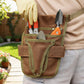 Wear-Resistant Waxed Canvas Weeding Tool Storage Waist Bag