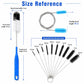 12pcs /Set Glass Tube Cleaning Brush Kit