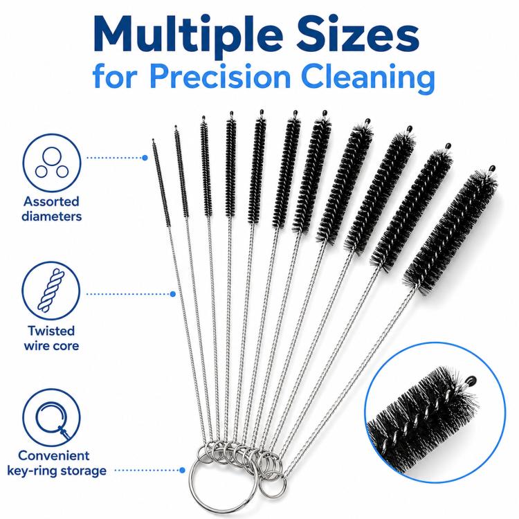 12pcs /Set Glass Tube Cleaning Brush Kit