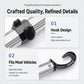 Black ABS cup holder and phone mount with adjustable clamp on metal tube