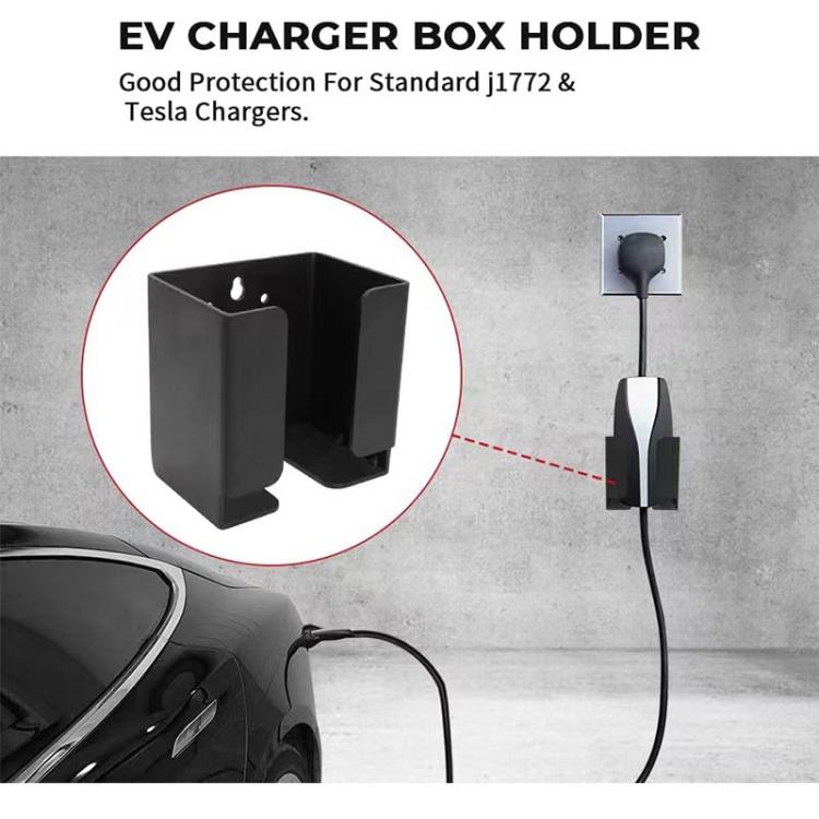 Universal EV Charger Control Box Bracket Holster And Cable Organizer, Control Box Holder Only, Hook Only, Hook + Box Bracket