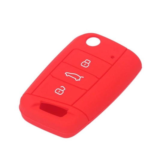 Silicone Key Cover For Volkswagen Golf 7 / Teramont X / Bora / Lavida Plus / T-Cross / Sagitar