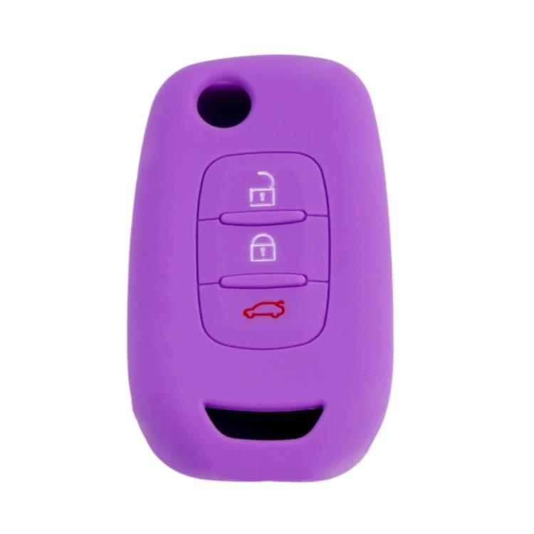 Folding 3-Button Silicone Key Cover For Renault Koleos / Espace / Kadjar