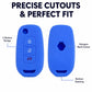Folding 3-Button Silicone Key Cover For Renault Koleos / Espace / Kadjar