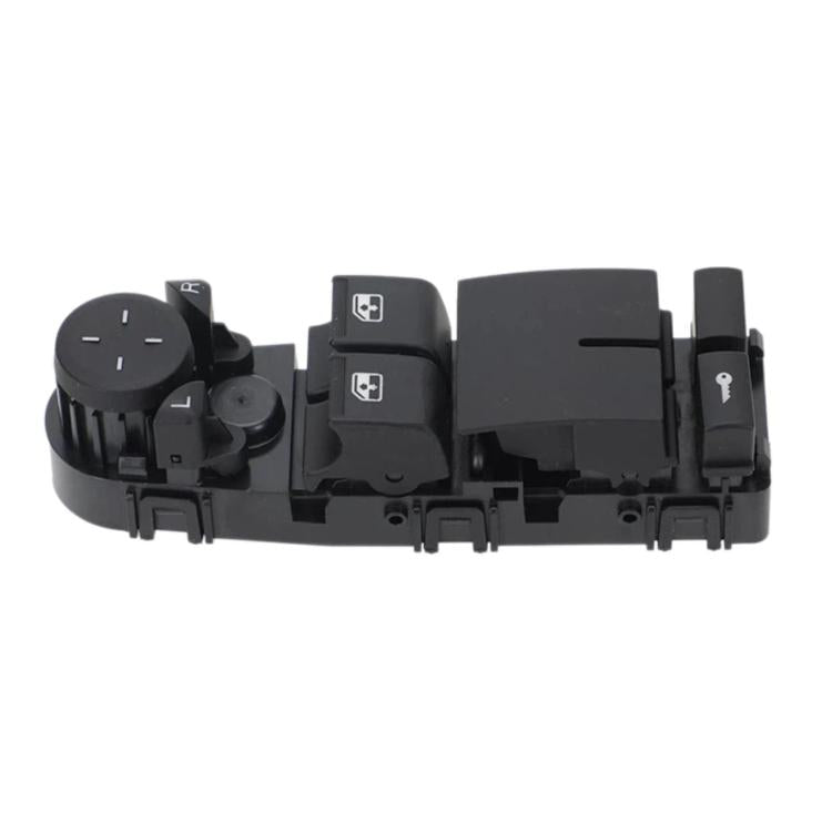 Black power window lift switch panel with window and lock buttons