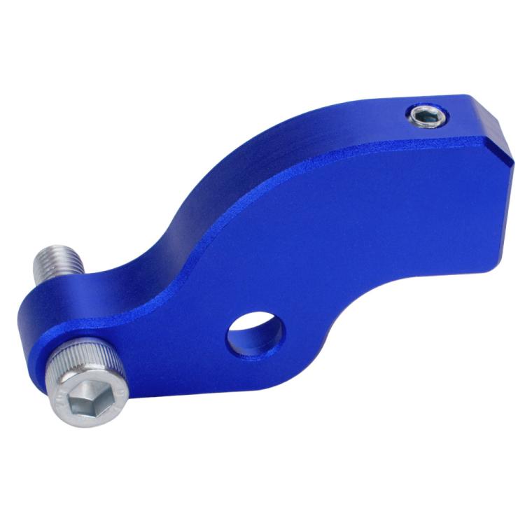 Blue shift lever kit with threaded stud and hex mounting bolt, CNC metal lever