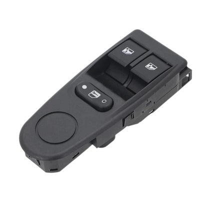 Black power window lift switch panel with four buttons and rocker control
