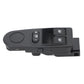 Window lift switch with side view showing rocker and driver-side button cluster