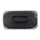 Car headlamp light switch electrical connector view, black rear housing