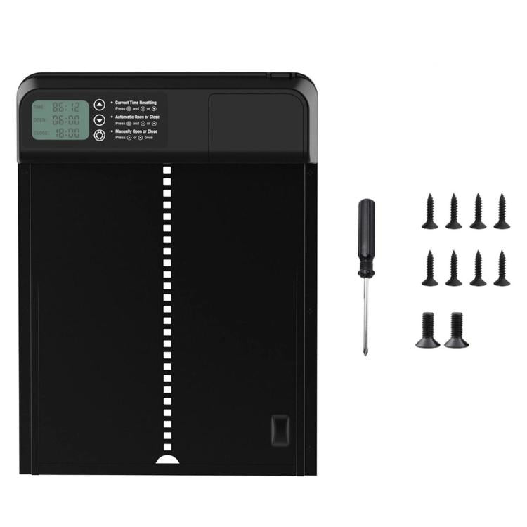 Aluminum Alloy Digital Display Automatic Timed Chicken Coop Door, KF4201058