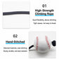Baseball Hitting Trainer Rope 300cm Solo Softball Batting Tether Swing Trainer, Standard Version, with Foam Sleeves