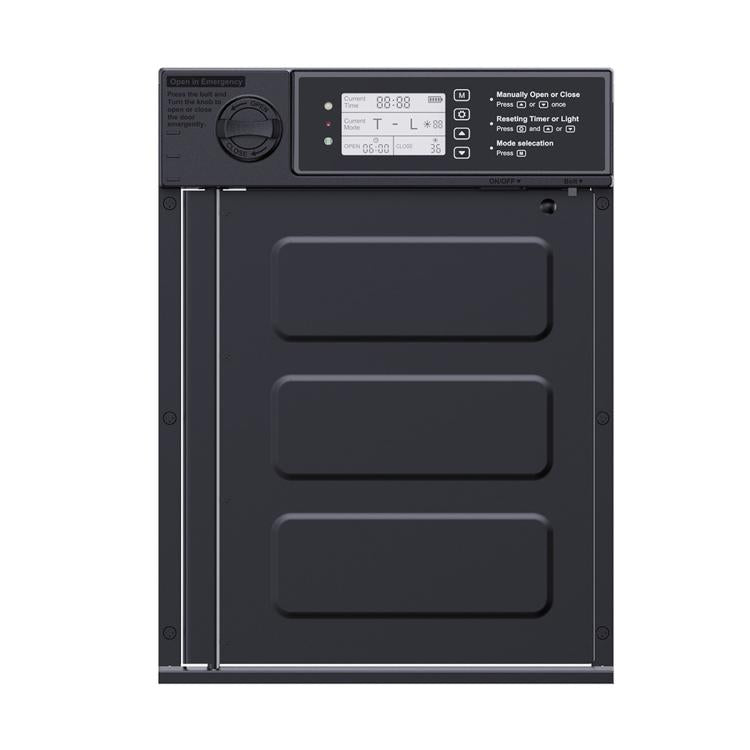 Solar-Powered Chicken Coop Door With Remote Control Light Sensor Alarm, KF4201069