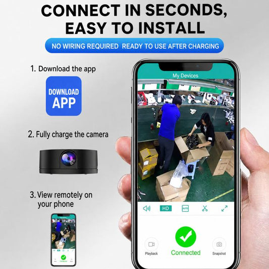 C6 Wireless Smart Security Camera Home HD Night Vision Surveillance Cam