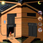 Solar-Powered Remote Control Light Sensor Timer Alarm Chicken Coop Door, KF4201066