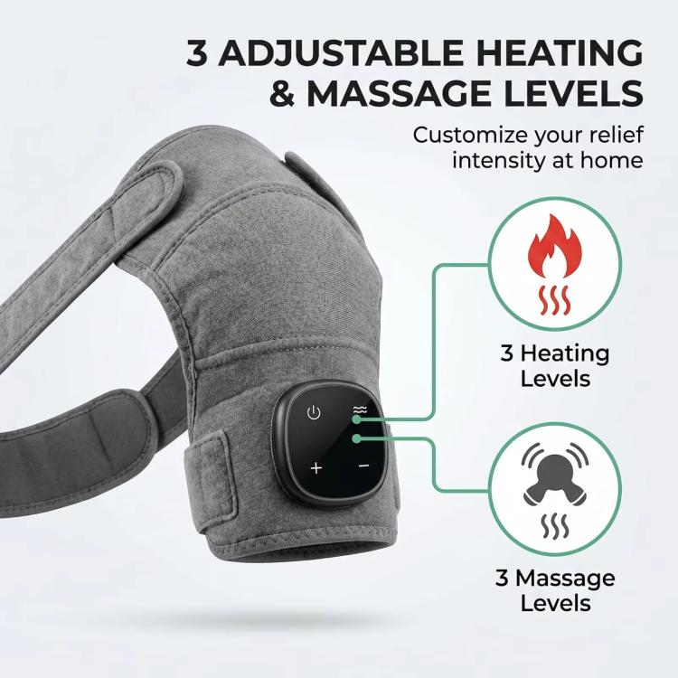 Electric Shoulder Massager Heating Pads Vibration Massage Support Belt, Shoulder Massager