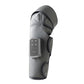 Gray calf and knee air compression massager with side-mounted control module