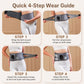 Cordless Heated Waist Belt Massager With Vibration Support Back Heat Pad