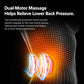 Cordless Heated Waist Belt Massager With Vibration Support Back Heat Pad