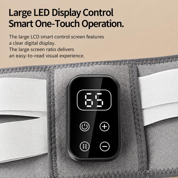 Cordless Heated Waist Belt Massager With Vibration Support Back Heat Pad