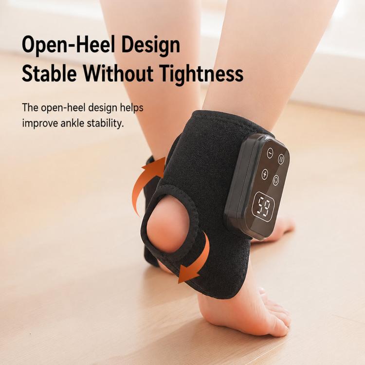 Ankle Heating Pad With Vibration Massager 6 Heat Levels 5 Modes Cordless Brace