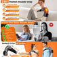 Heated Shoulder Brace Massager Cordless Heating Pad With 5 Vibration Levels