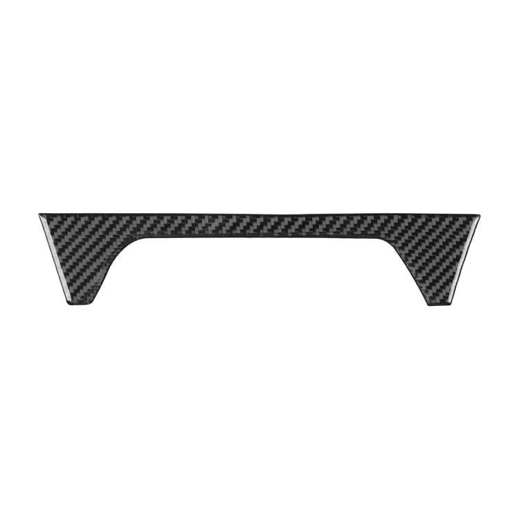 Front cup holder decorative sticker with carbon fiber pattern