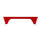 Front cup holder decorative sticker with red carbon fiber pattern