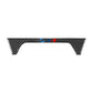 Front cup holder decorative sticker with carbon fiber pattern and colorful graphic