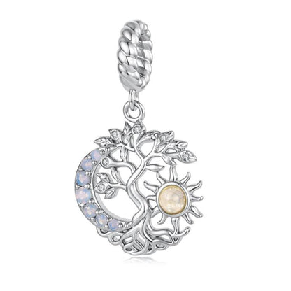 DIY Sun Moon and Tree of Life Copper Pendant, YIC282