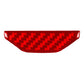 Center console storage box switch sticker, red carbon-fiber weave design