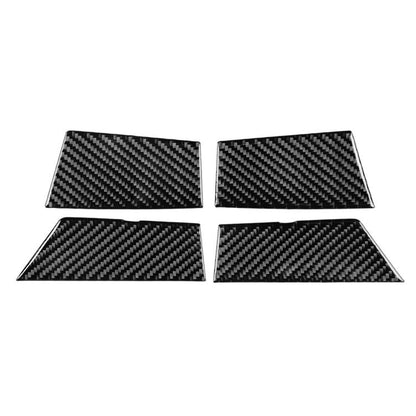 BMW door storage slot decorative sticker set: four carbon-fiber patterned pieces